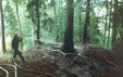 M.Fryč při požáru lesa u Pokliček, 2003
