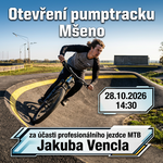Otevření pumptracku Mšeno s profesionálním jezdcem MTB Jakubem Venclem