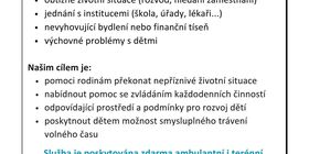 Maltézská pomoc nabízí své služby pro rodiny s dětmi
