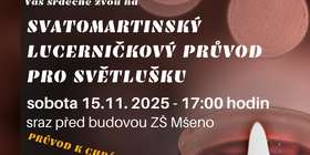 Svatomartinský lampiónový průvod pro Světlušku