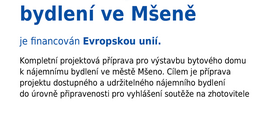Projektová příprava - Výstavba bytového domu