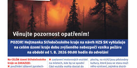 Zvýšené nebezpečí vzniku požárů
