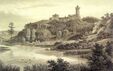Hrad Kokořín, litografie W.Kandlera