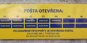 Omezení provozu Pošty Partner Mšeno během vánočních svátků