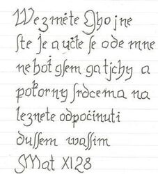 Detail nápisu
