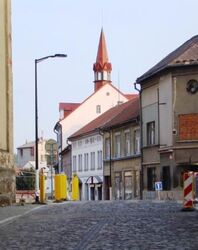 Pohled z Jatecké do Masarykovy ulice